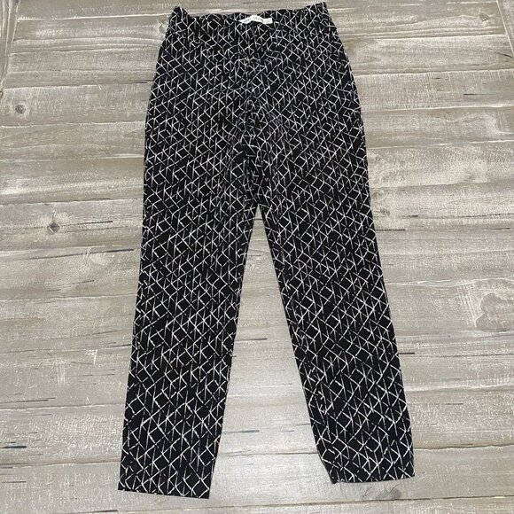 Larry Levine Pants Women’s Size 10 Black & White Pull On Pants - Picture 9 of 10